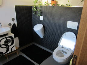 WC Anlage in Badezimmer